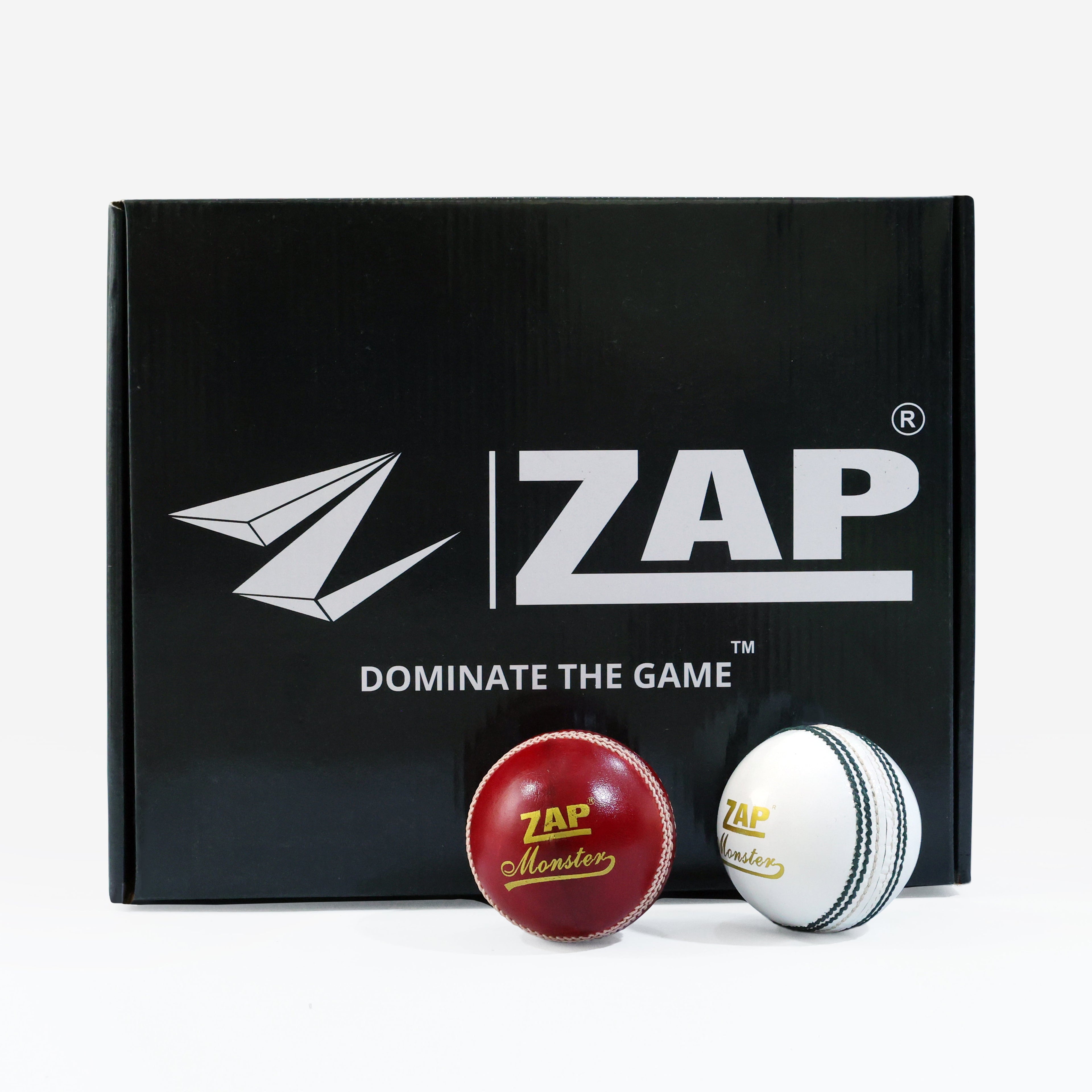ZAP Monster Cricket Leather Ball-4