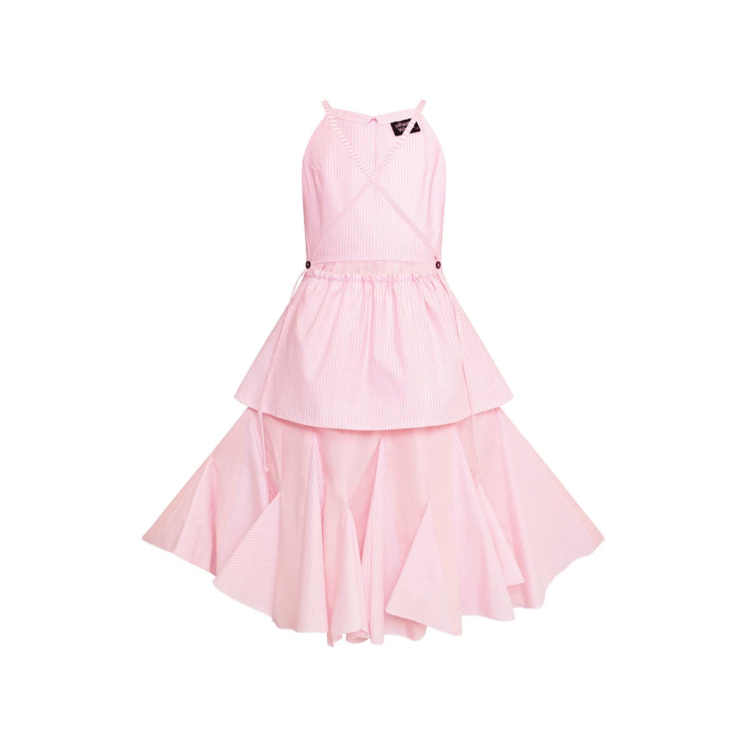 Zero Waste Pink Flower Girl Dress-3