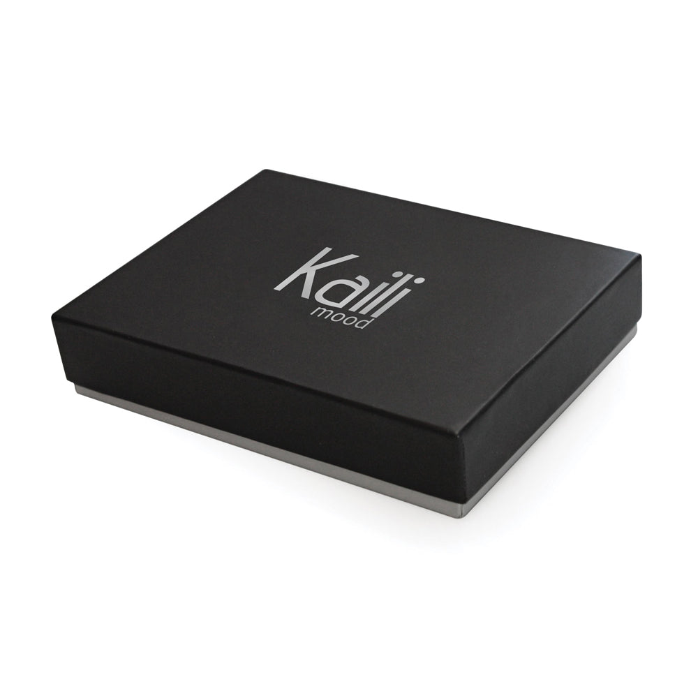 K12203DF | Men's Wallet in Genuine Full-Grain Naked Leather. Blue. RFID Protection. Closed Dimensions: 12.5 x 9.5 x 2 cm. Packaging: Gift box with lid/bottom-3