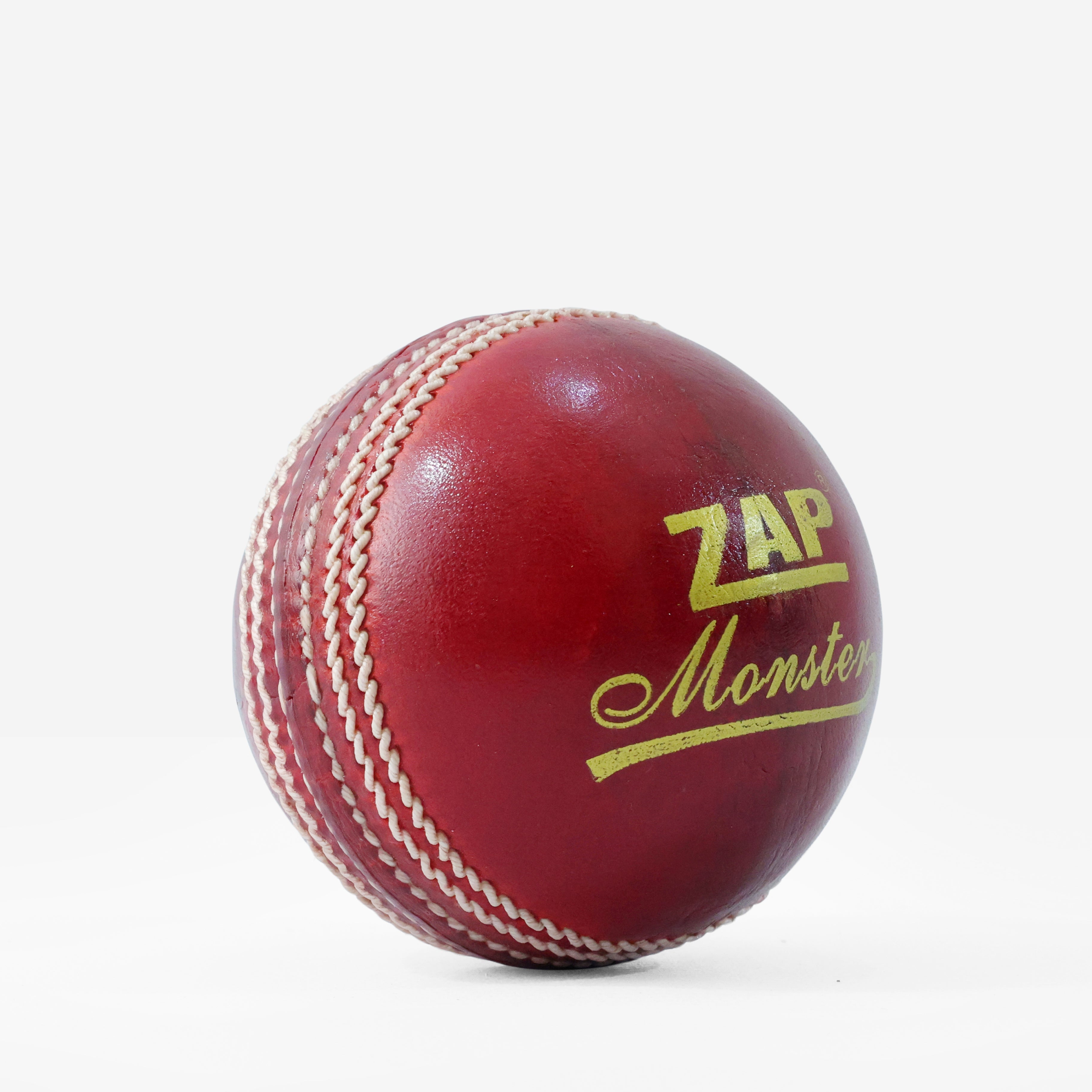ZAP Monster Cricket Leather Ball-0